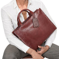 Evolution 03 Brown Leather  Briefcase