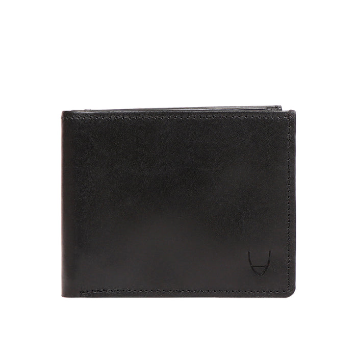 Evolution W1 Black Leather Bi-Fold Wallet