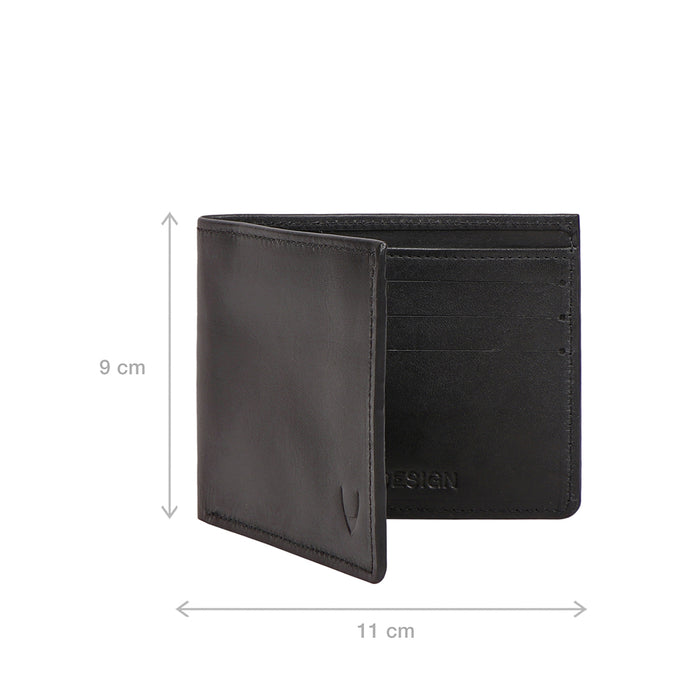 Evolution W1 Black Leather Bi-Fold Wallet