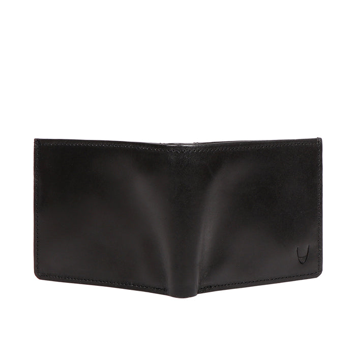Evolution W1 Black Leather Bi-Fold Wallet