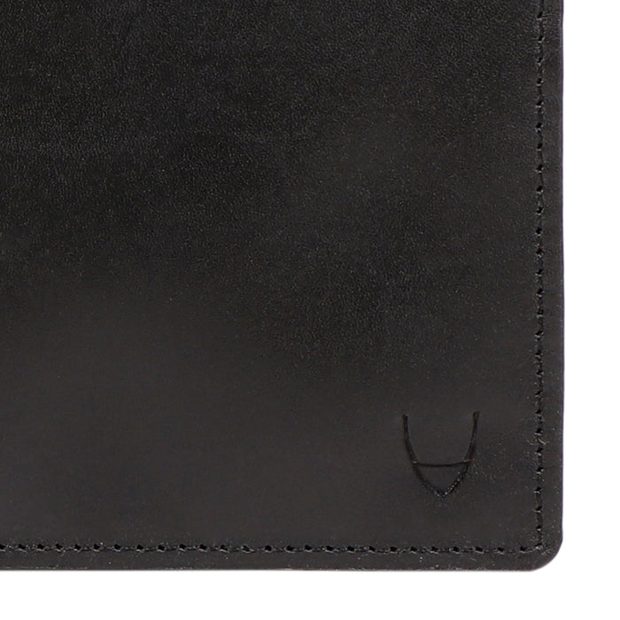 Evolution W1 Black Leather Bi-Fold Wallet