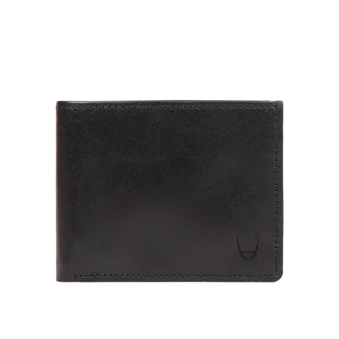 Evolution W2 Black Leather Bi-Fold Wallet