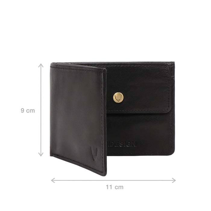 Evolution W2 Black Leather Bi-Fold Wallet