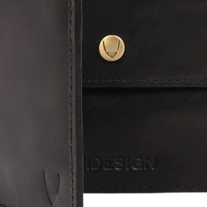 Evolution W2 Black Leather Bi-Fold Wallet