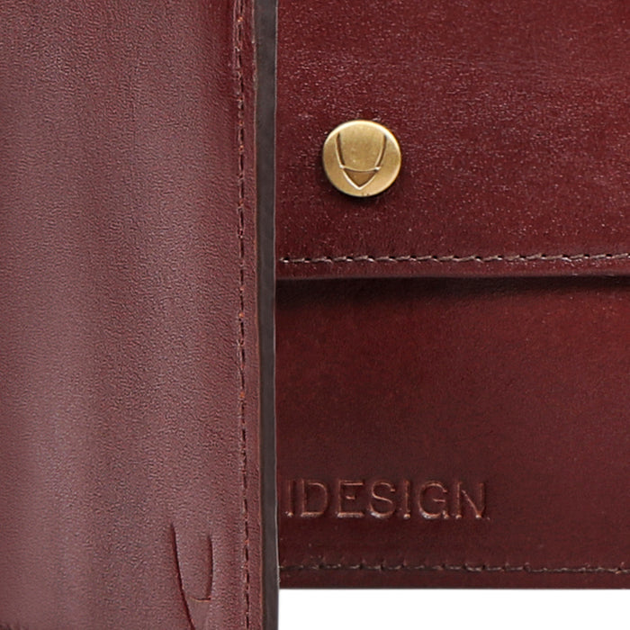 Evolution W2 Brown Leather Bi-Fold Wallet