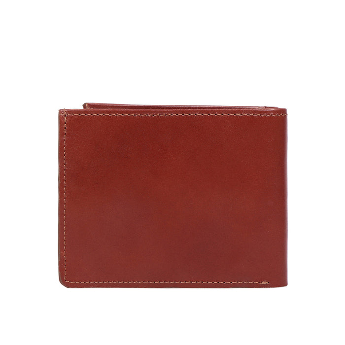 Evolution W2 Tan Leather Bi-Fold Wallet