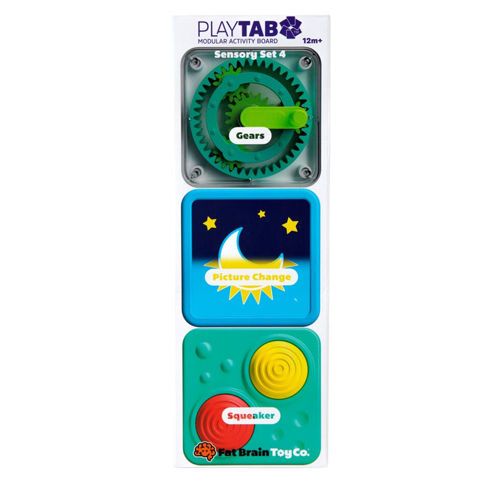 Fat Brain - PlayTab Sensory Set 4 (Gears, Lenticular, Squeaker)