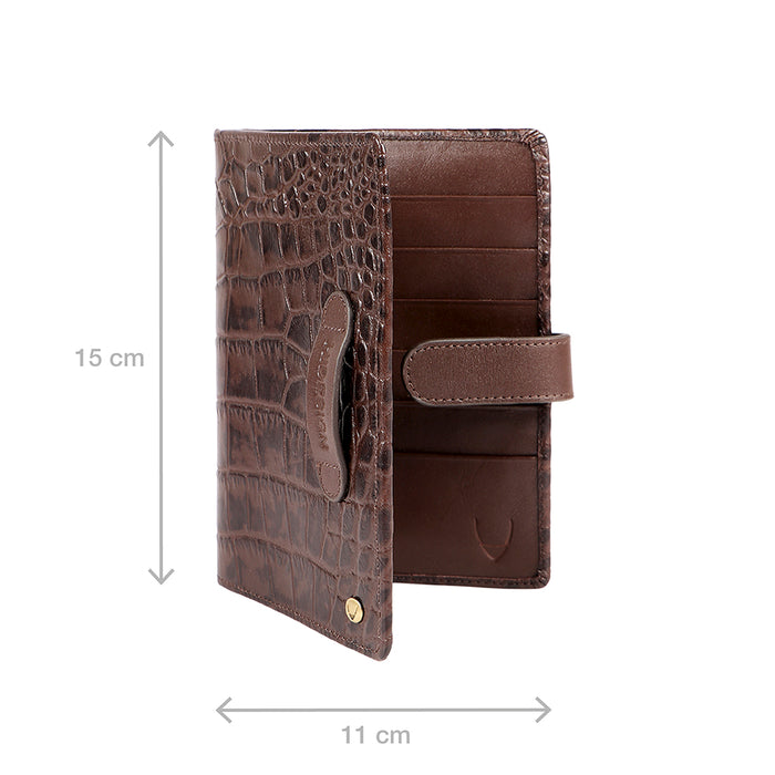 Fb Albatross Brown Leather Passport Holder