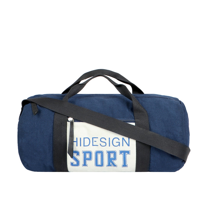 Fb Arnold Blue Leather Duffle Bag