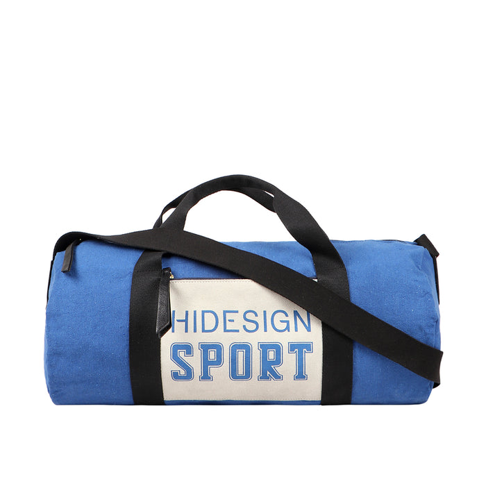 Fb Arnold Blue Leather Duffle Bag