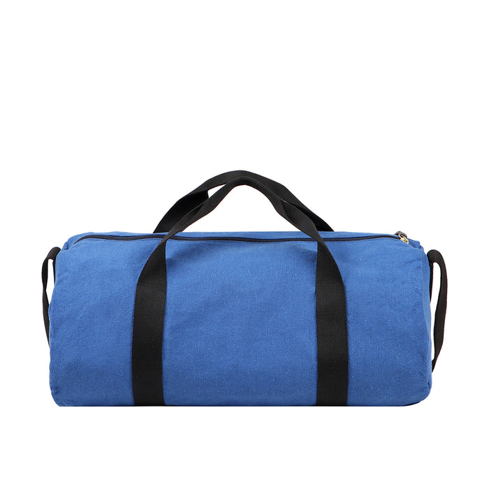 Fb Arnold Blue Leather Duffle Bag