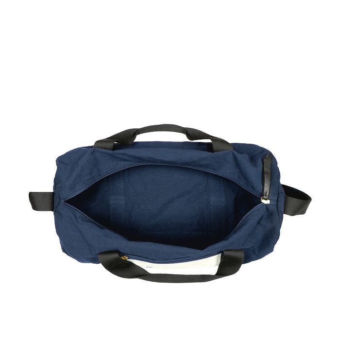 Fb Arnold Blue Leather Duffle Bag