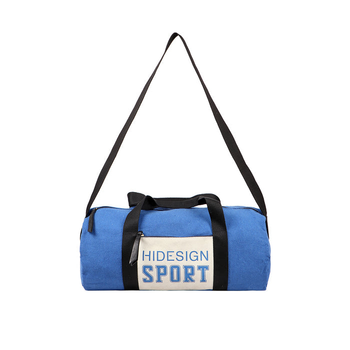 Fb Arnold Blue Leather Duffle Bag