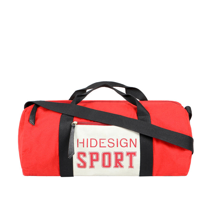 Fb Arnold Red Leather Duffle Bag