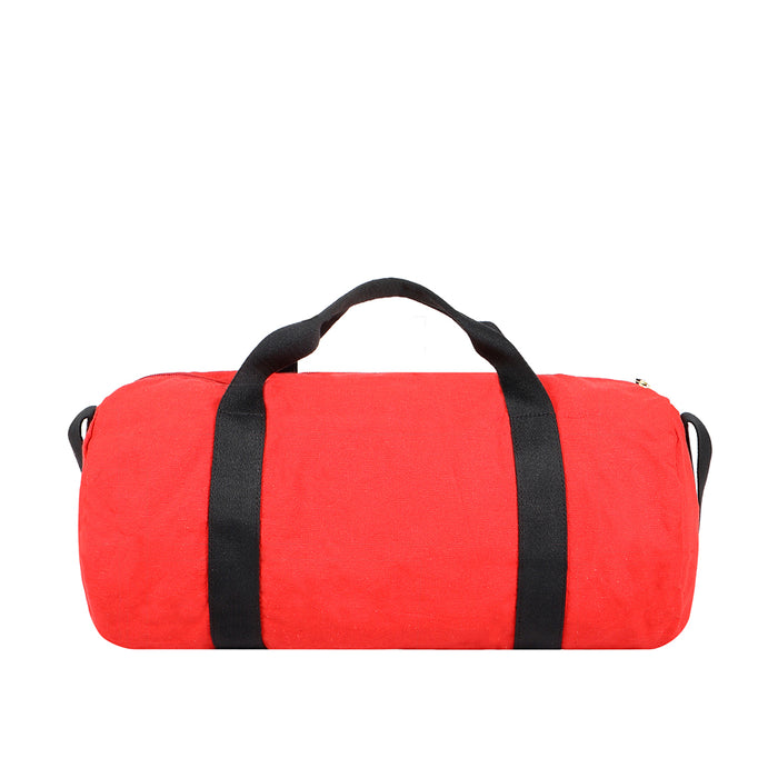 Fb Arnold Red Leather Duffle Bag