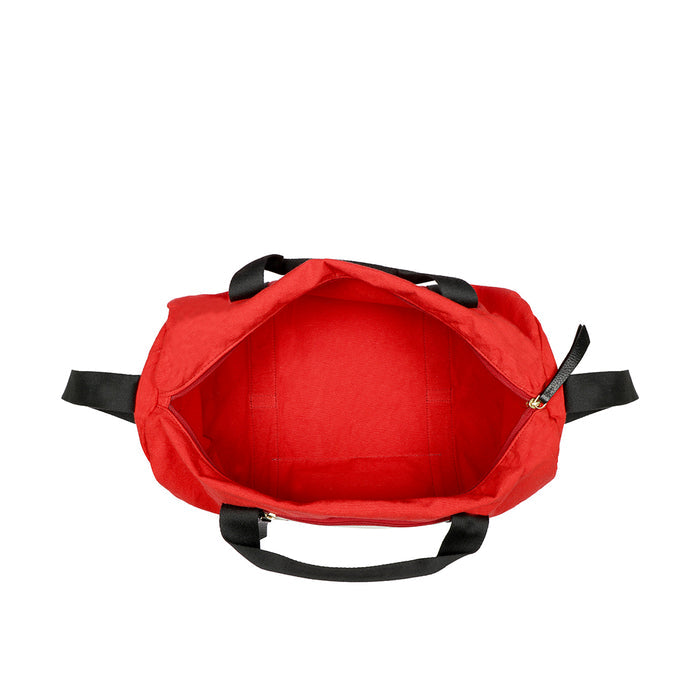 Fb Arnold Red Leather Duffle Bag