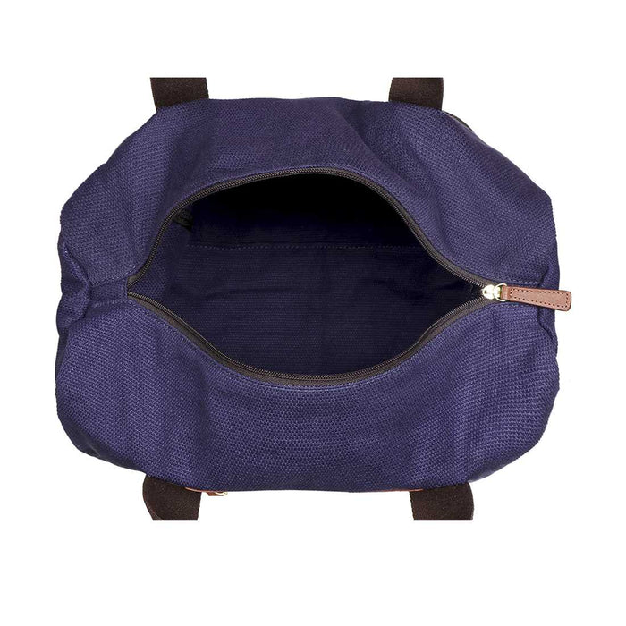 Fb Aventura 01 Purple Leather Duffle Bag