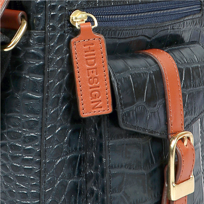 Ferno Blue Leather  Crossbody