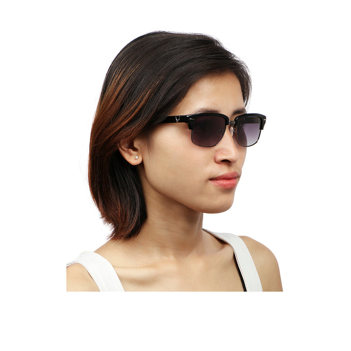 Fiji Unisex Black Wayfarer Sunglasses