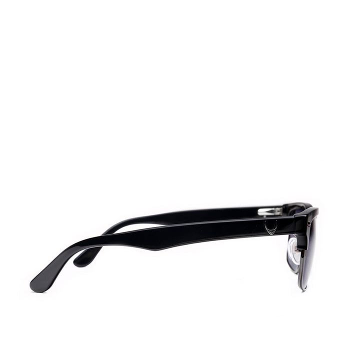 Fiji Unisex Black Wayfarer Sunglasses