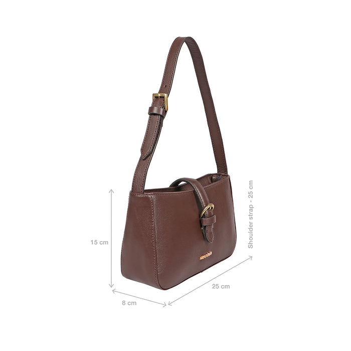 Fiona 02 Brown Leather Baguette