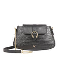 Fiona 03 Black Leather Sling Bag