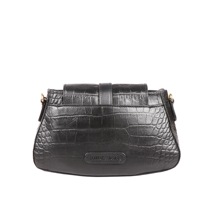 Fiona 03 Black Leather Sling Bag