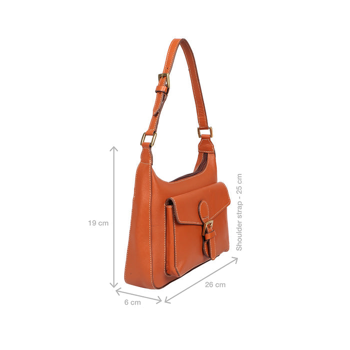 Fiona 05 Tan Leather Shoulder Bag
