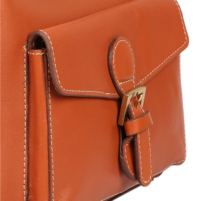 Fiona 05 Tan Leather Shoulder Bag