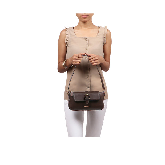 Fiona 06 Brown Leather Baguette
