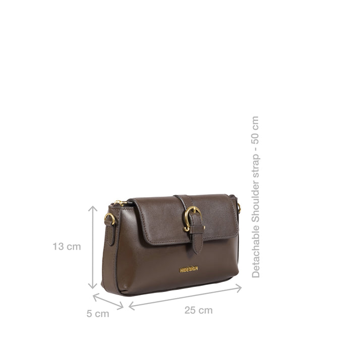 Fiona 06 Brown Leather Baguette