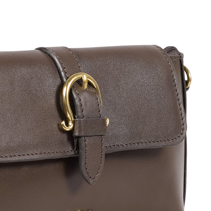 Fiona 06 Brown Leather Baguette
