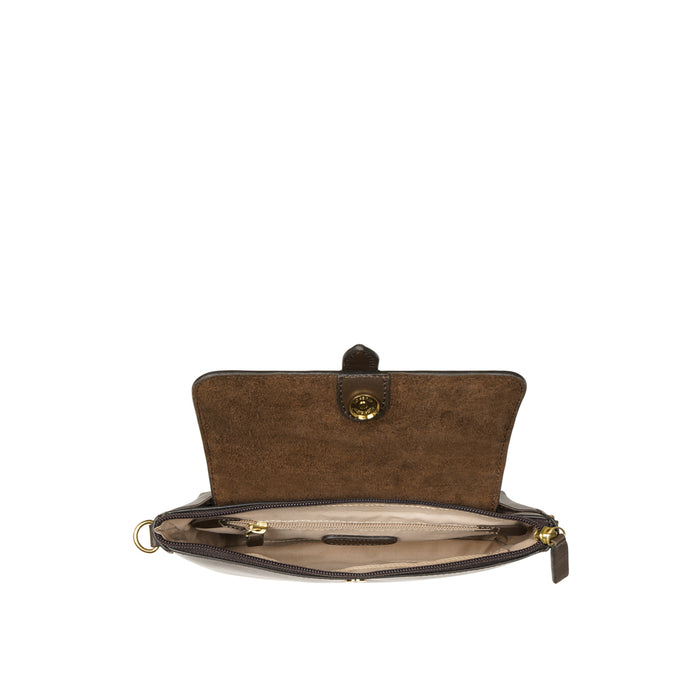 Fiona 06 Brown Leather Baguette