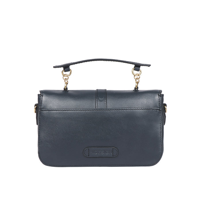 Fiona 07 Blue Leather Crossbody
