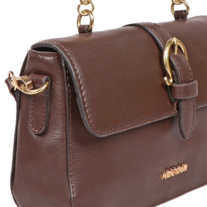 Fiona 07 Brown Leather Crossbody
