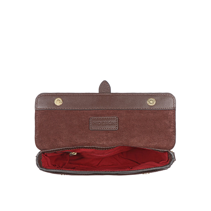 Fiona 07 Brown Leather Crossbody