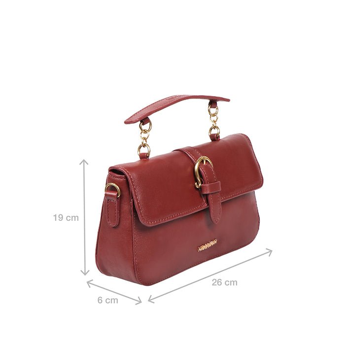 Fiona 07 Red Leather Crossbody