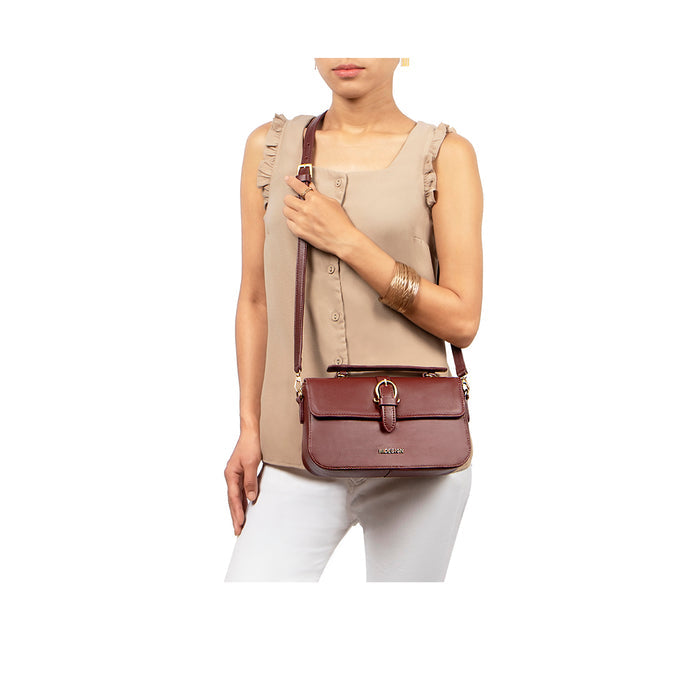 Fiona 07 Red Leather Crossbody