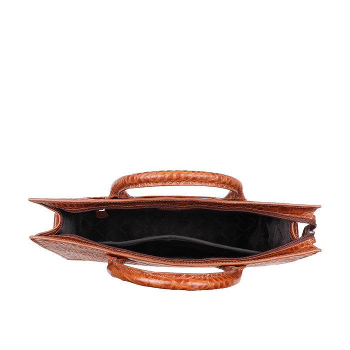Fiumicino-01 Tan Leather Briefcase