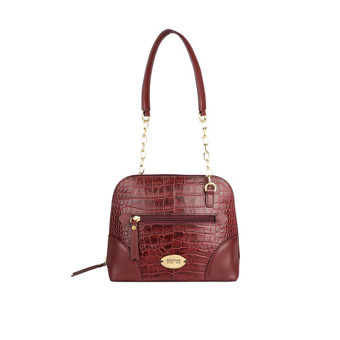 Fl Heidi Red Leather Shoulder Bag