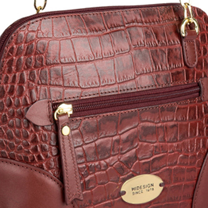 Fl Heidi Red Leather Shoulder Bag