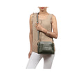 Fl Kelly 02 Green Leather Shoulder Bag