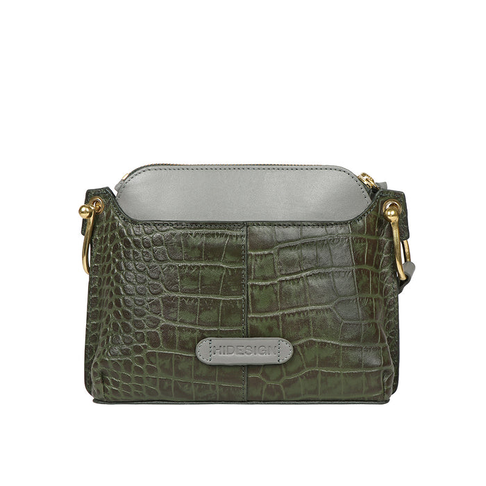 Fl Kelly 02 Green Leather Shoulder Bag