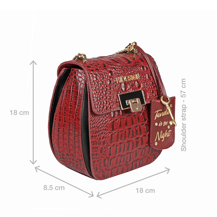 Fling 01 Marsala Leather Sling Bag