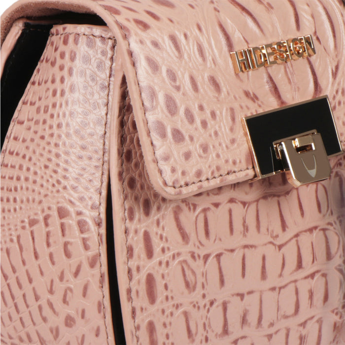 Fling 01 Pink Leather Sling Bag