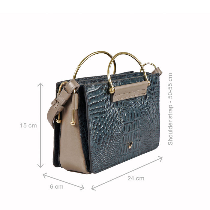 Flirt 02 Blue Leather Sling Bag