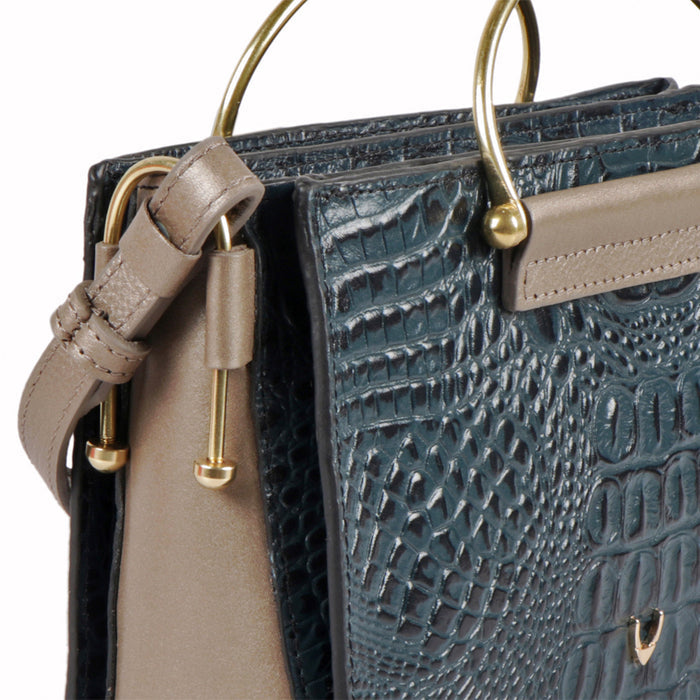 Flirt 02 Blue Leather Sling Bag