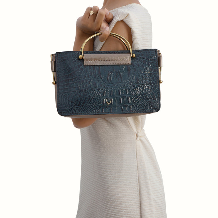 Flirt 02 Blue Leather Sling Bag