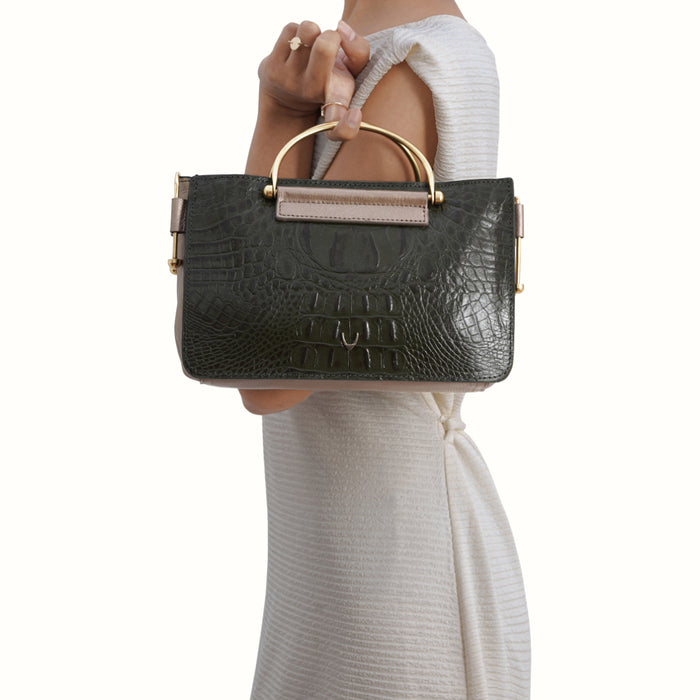 Flirt 02 Emerald Leather Sling Bag