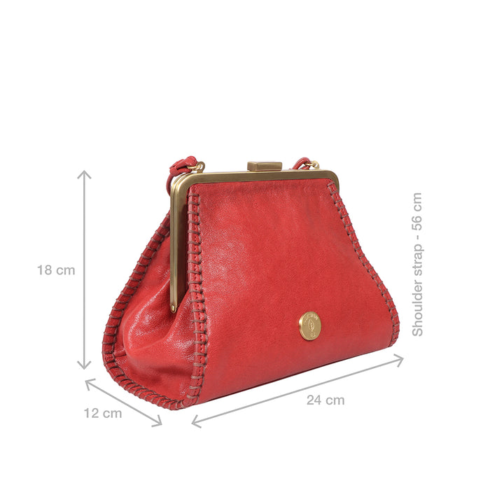 Flourish - 03 Red Leather Sling Bag